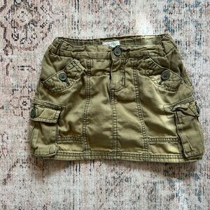 Place Olive Cargo Skirt for Kids